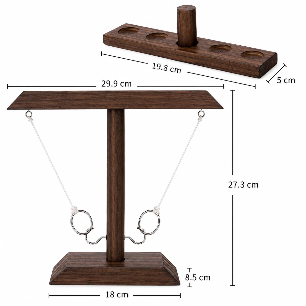 Wooden Ring Toss Game