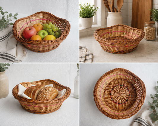 Eco-Friendly Wicker Storage Basket