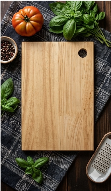 Premium Rubber Wood Chopping Board – Strong, Stylish & Kitchen Friendly