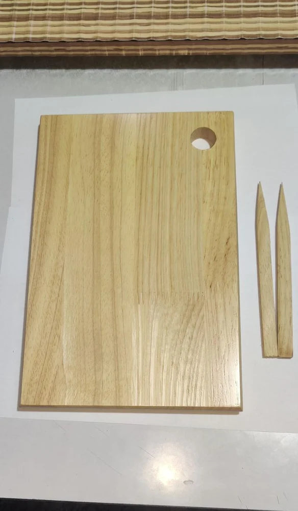 Premium Rubber Wood Chopping Board – Strong, Stylish & Kitchen Friendly