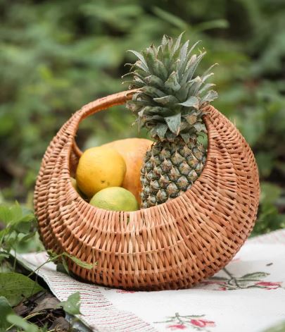 Handcrafted Wicker Storage Basket